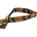 Fender Monogrammed Strap. Black/Yellow/Brown